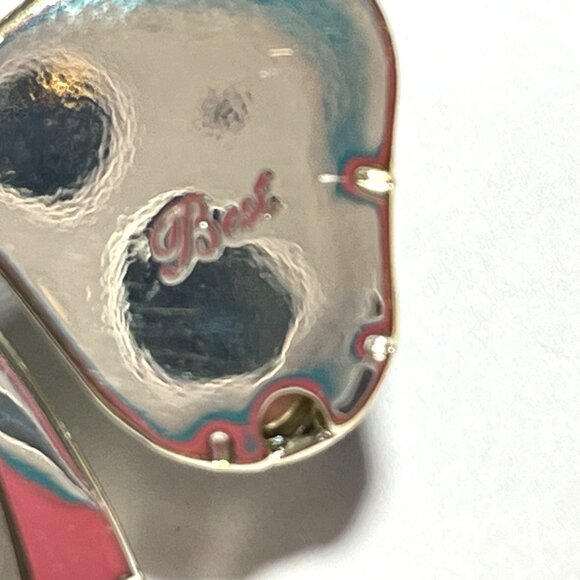 Vintage Four Leaf Clover Lapel Pin Brooch signed Best - Picture 4 of 4